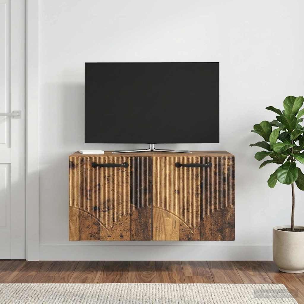 Væghængt TV-skab Gammelt træ 59,5 x 41 x 30 cm Konstrueret træ