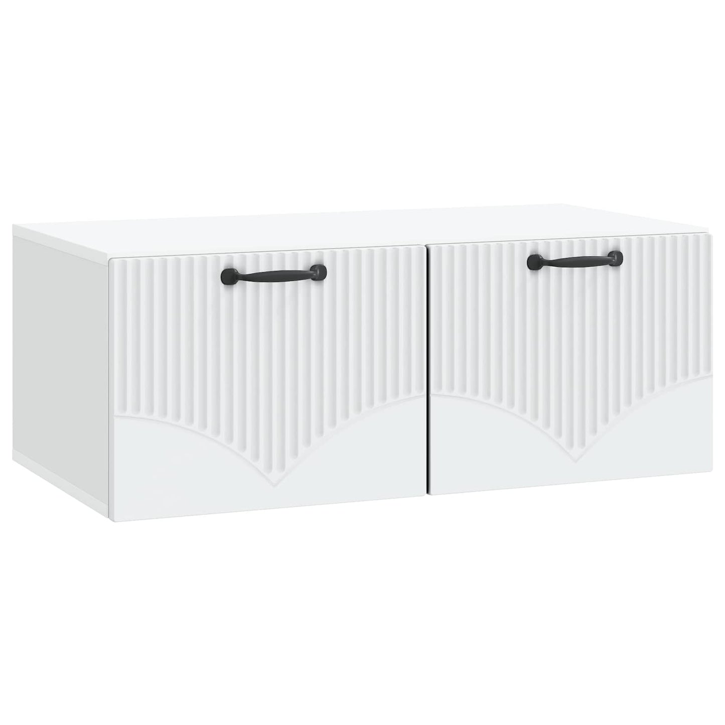 Væghængt TV-skab Hvid 78,5 x 41 x 30 cm Konstrueret træ