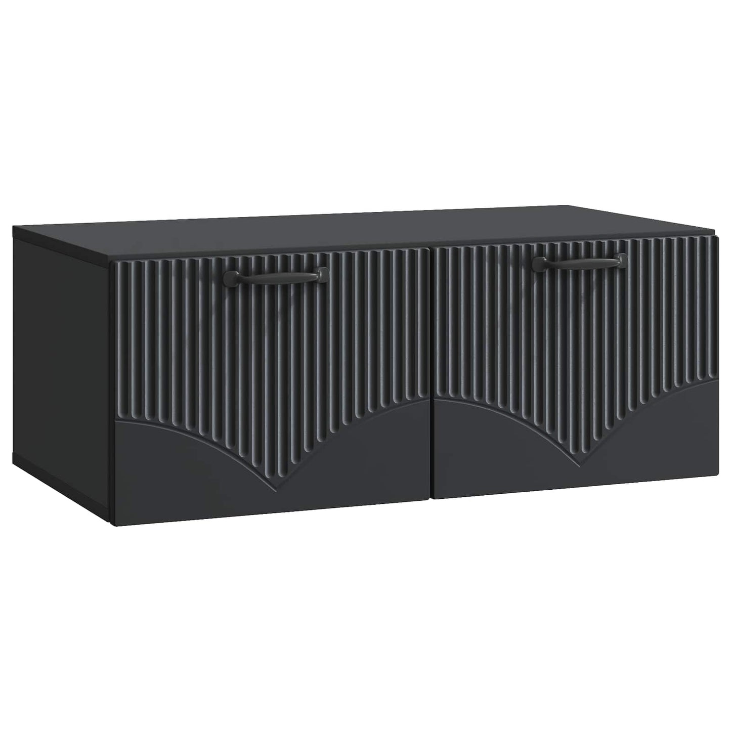 Væghængt TV-skab Sort 78,5 x 41 x 30 cm Konstrueret træ