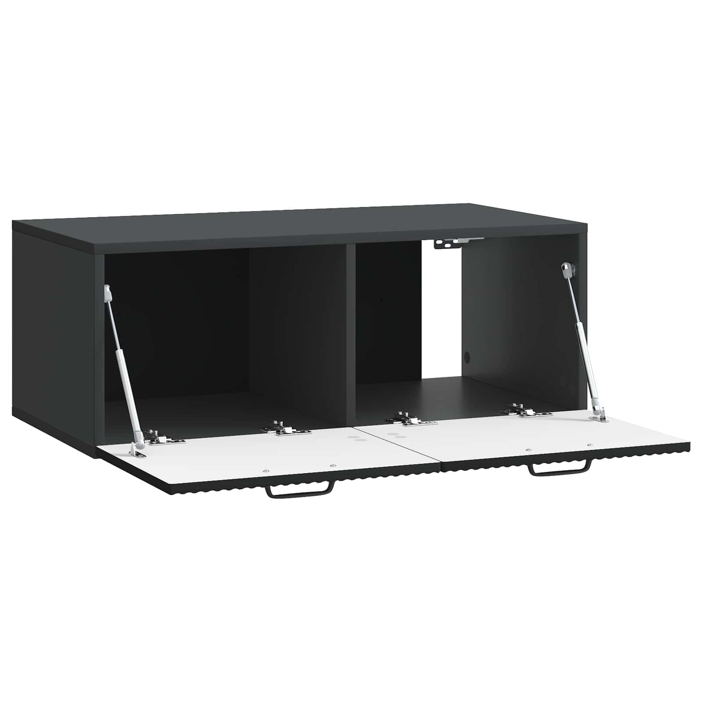 Væghængt TV-skab Sort 78,5 x 41 x 30 cm Konstrueret træ