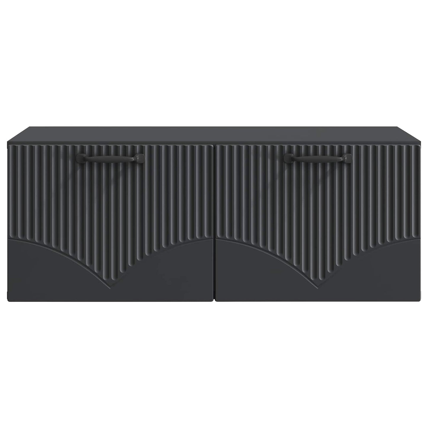 Væghængt TV-skab Sort 78,5 x 41 x 30 cm Konstrueret træ