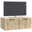 Væghængt TV-skab Sonoma-eg 78,5 x 41 x 30 cm Konstrueret træ