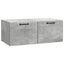 Væghængt TV-skab Betongrå 78,5 x 41 x 30 cm Konstrueret træ