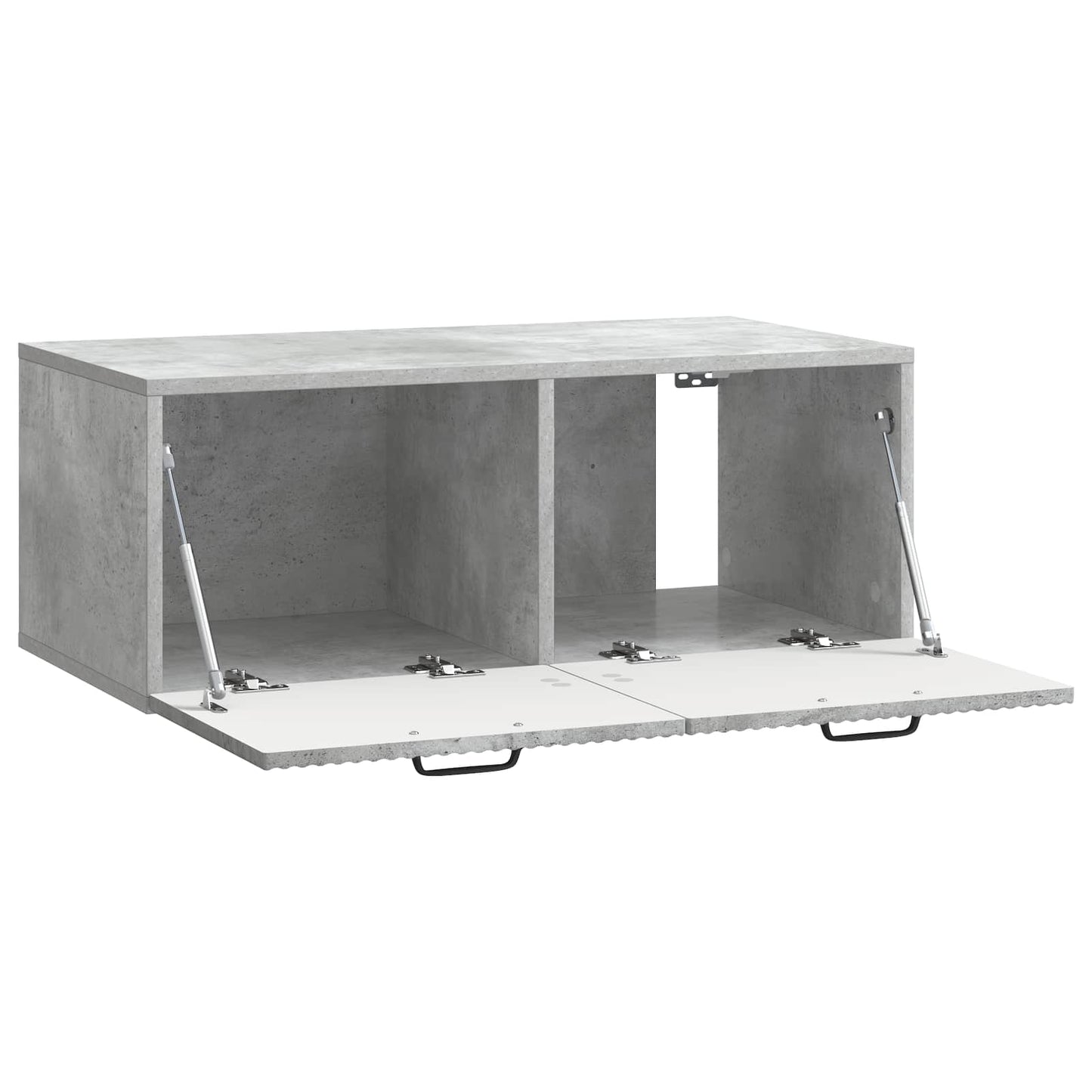 Væghængt TV-skab Betongrå 78,5 x 41 x 30 cm Konstrueret træ