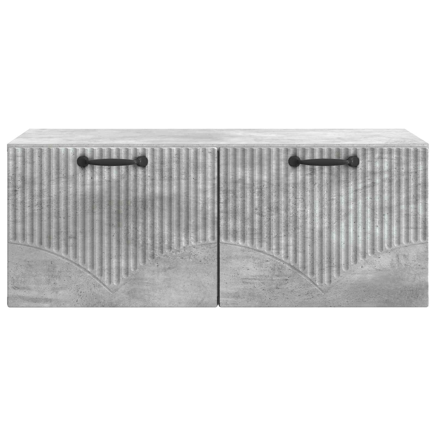 Væghængt TV-skab Betongrå 78,5 x 41 x 30 cm Konstrueret træ