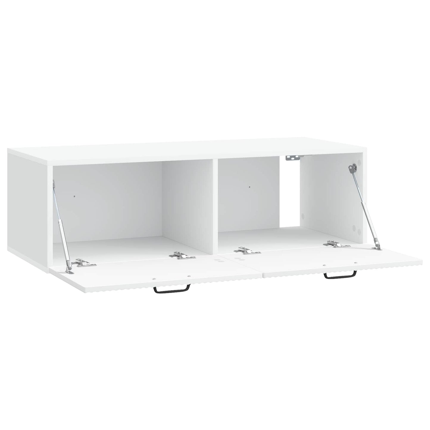 Væghængt TV-skab Hvid 98 x 41 x 30 cm Konstrueret træ