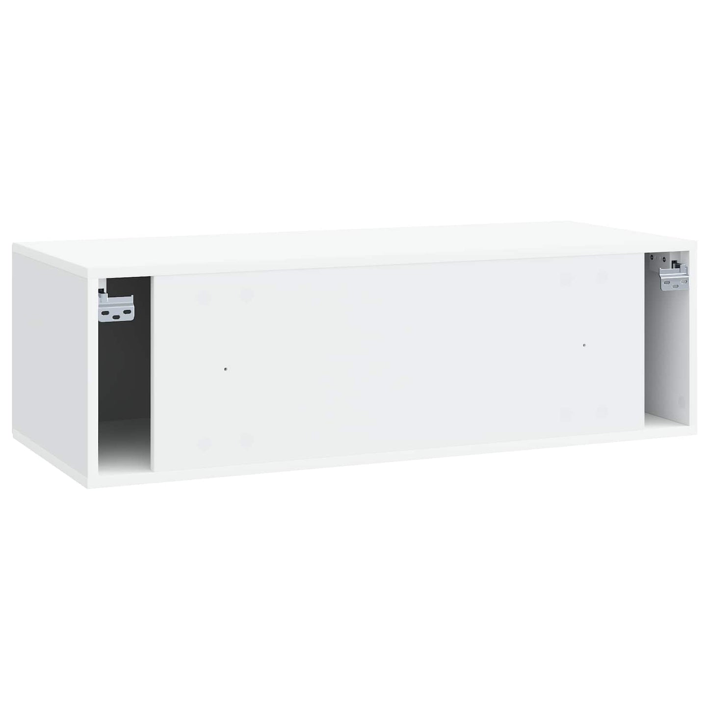 Væghængt TV-skab Hvid 98 x 41 x 30 cm Konstrueret træ