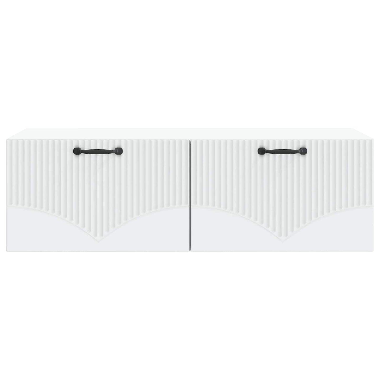 Væghængt TV-skab Hvid 98 x 41 x 30 cm Konstrueret træ