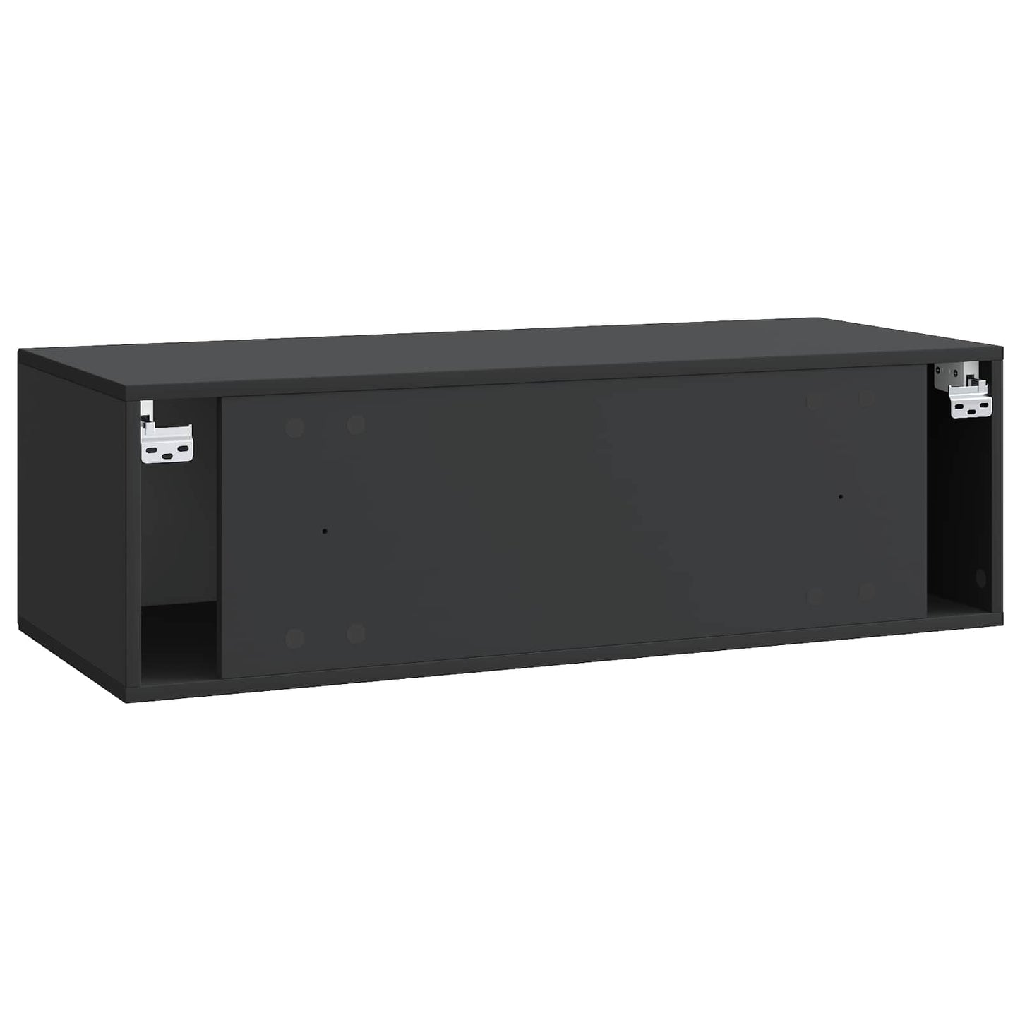 Væghængt TV-skab Sort 98 x 41 x 30 cm Konstrueret træ