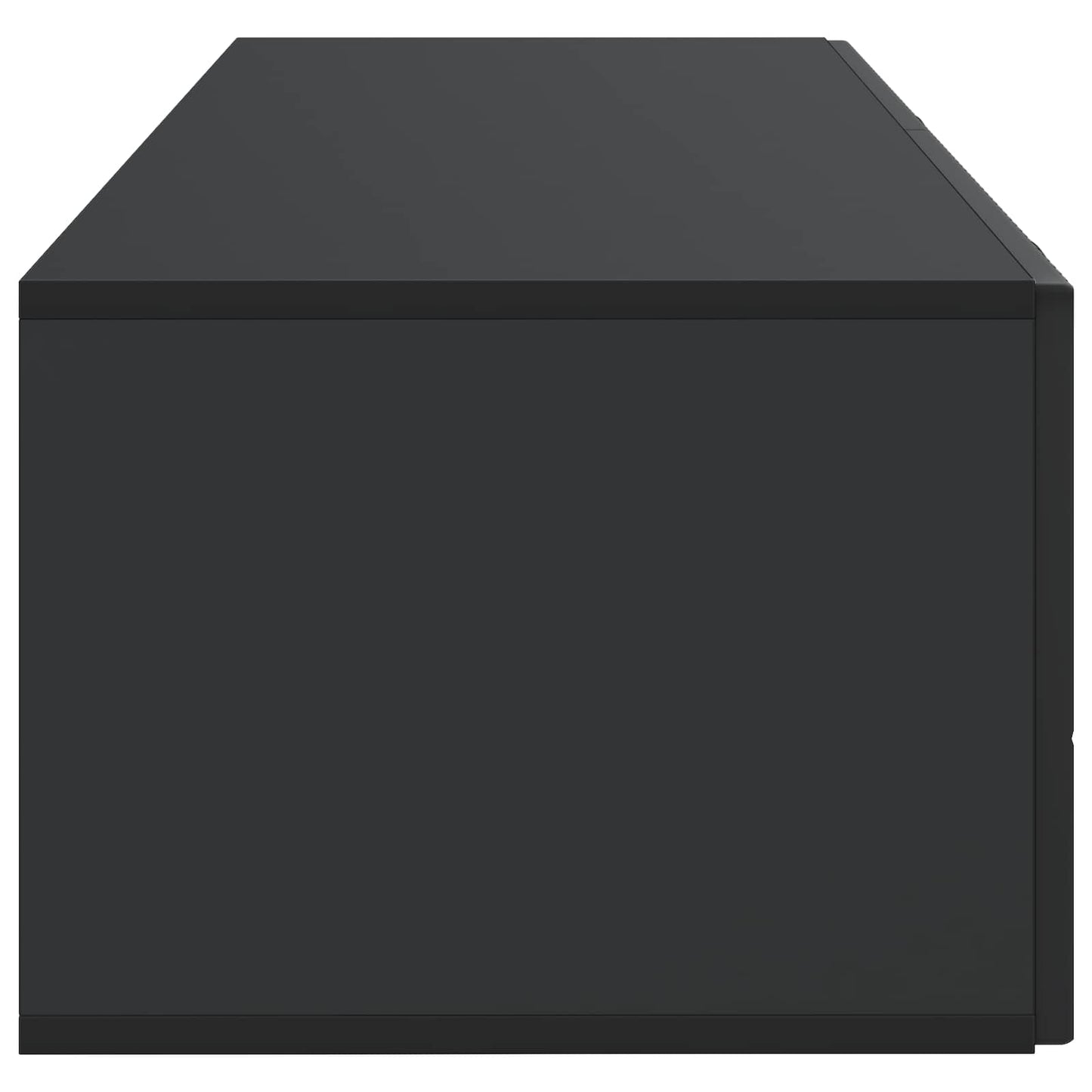 Væghængt TV-skab Sort 98 x 41 x 30 cm Konstrueret træ