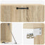 Væghængt TV-skab Sonoma-eg 98 x 41 x 30 cm Konstrueret træ