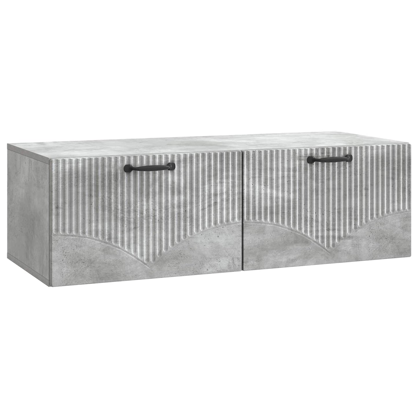 Væghængt TV-skab Betongrå 98 x 41 x 30 cm Konstrueret træ