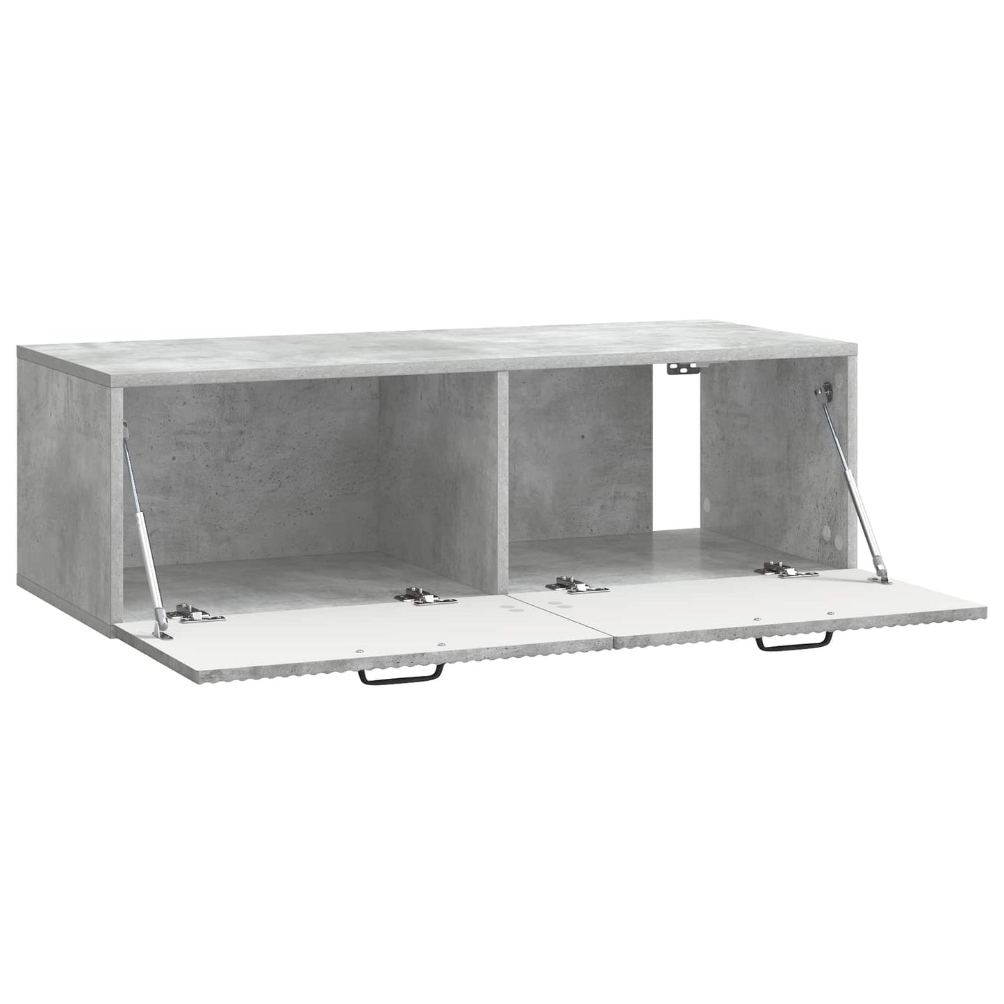 Væghængt TV-skab Betongrå 98 x 41 x 30 cm Konstrueret træ