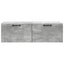 Væghængt TV-skab Betongrå 98 x 41 x 30 cm Konstrueret træ
