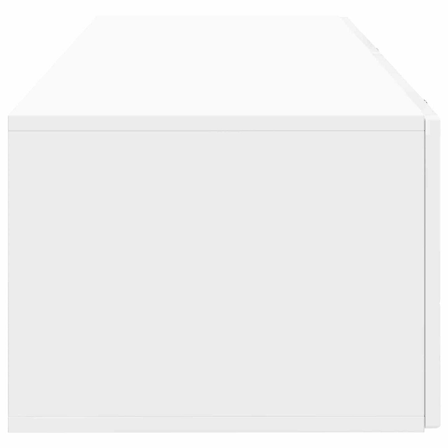 Væghængt TV-skab Hvid højglans 98 x 41 x 30 cm Konstrueret træ