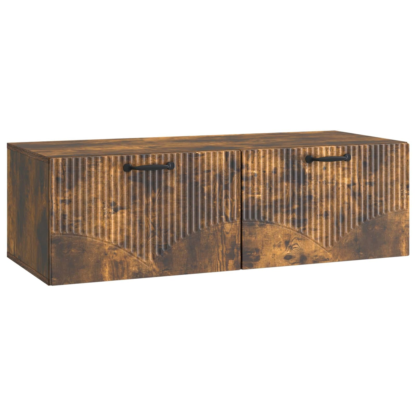 Væghængt TV-skab Røget eg 98 x 41 x 30 cm Konstrueret træ