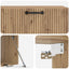 Væghængt TV-skab 98 x 41 x 30 cm Artisan-eg Konstrueret træ