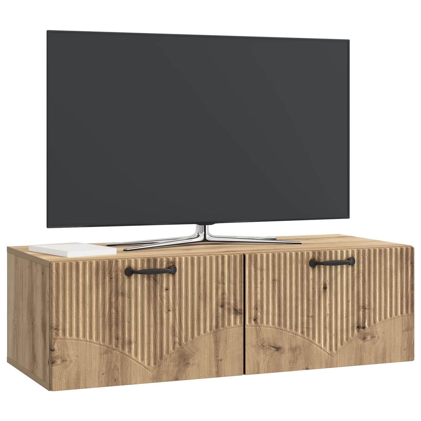 Væghængt TV-skab 98 x 41 x 30 cm Artisan-eg Konstrueret træ
