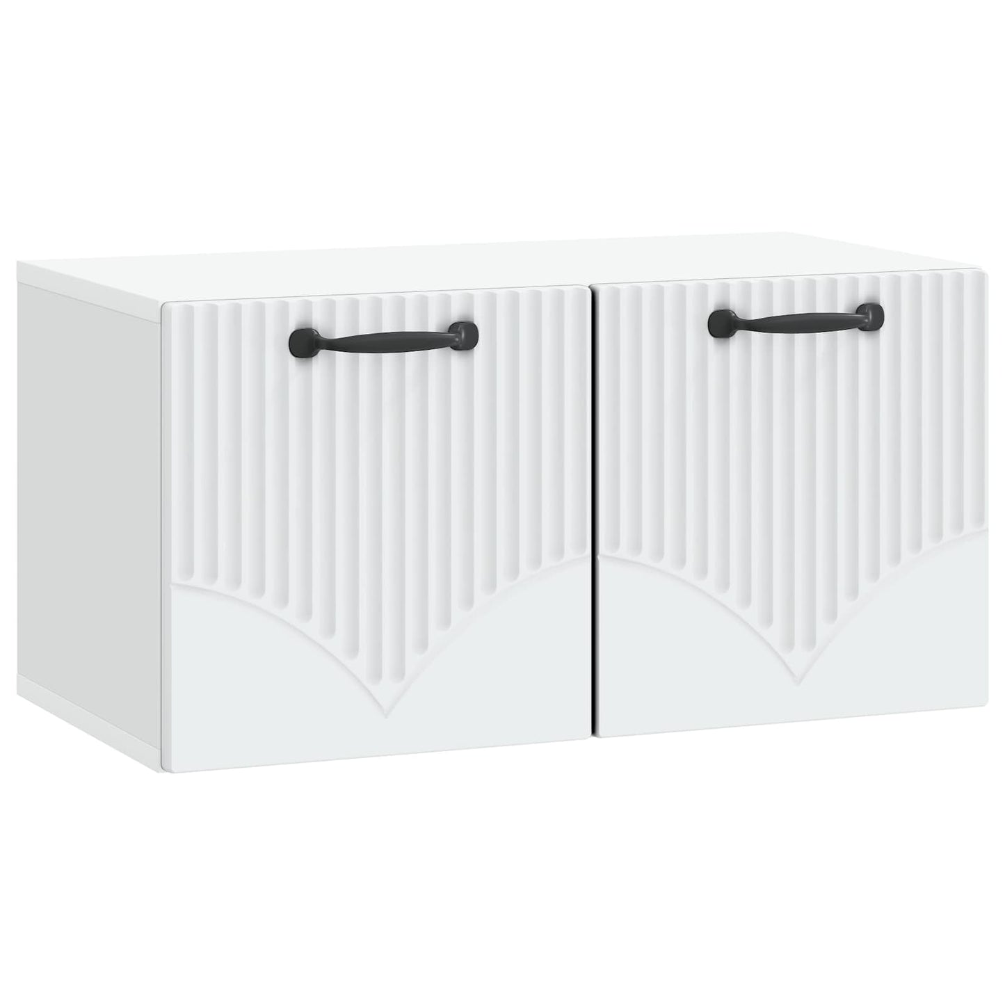 Væghængt TV-skab Hvid 59,5 x 31 x 30 cm Konstrueret træ