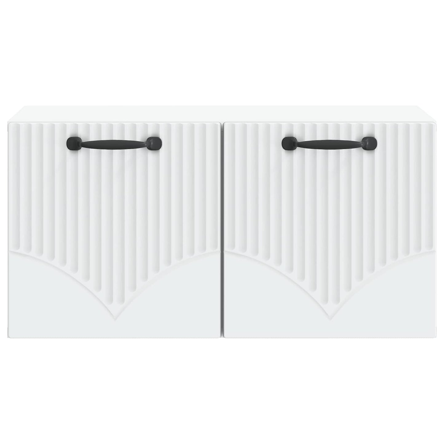 Væghængt TV-skab Hvid 59,5 x 31 x 30 cm Konstrueret træ