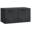 Væghængt TV-skab Sort 59,5 x 31 x 30 cm Konstrueret træ