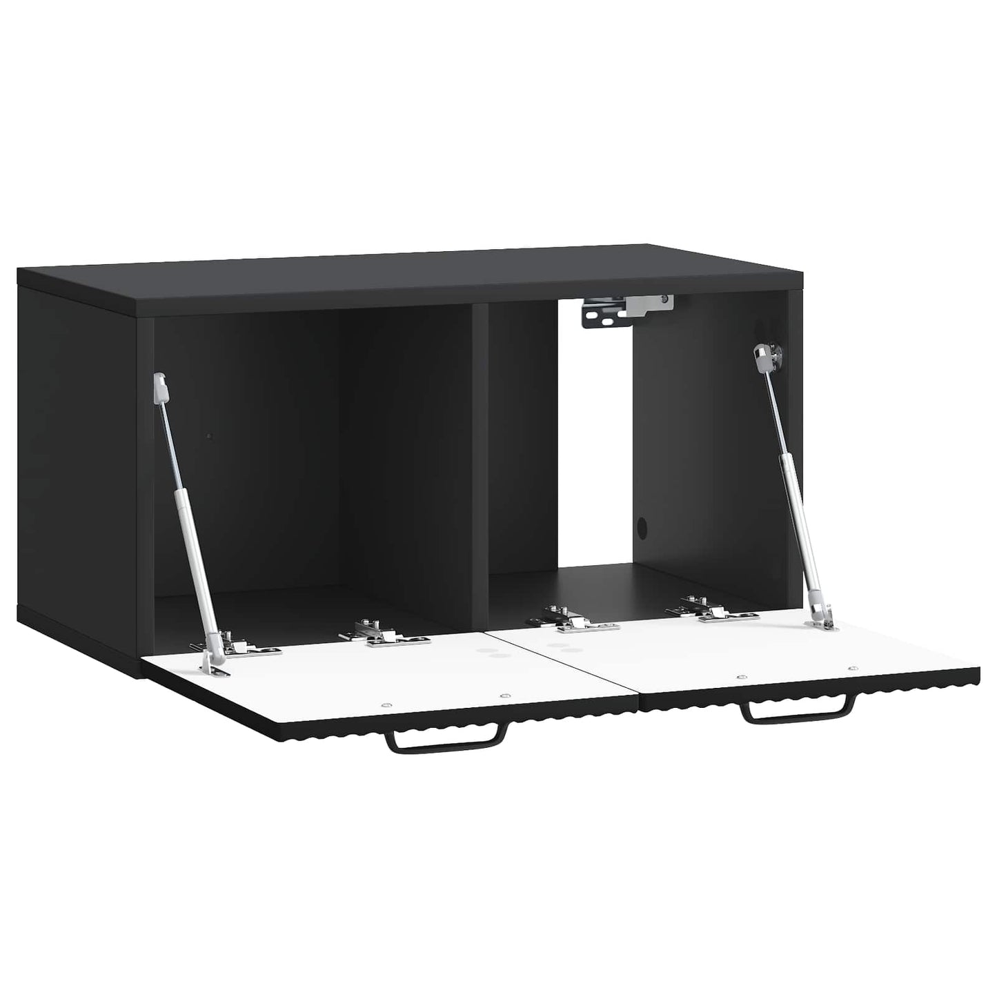 Væghængt TV-skab Sort 59,5 x 31 x 30 cm Konstrueret træ