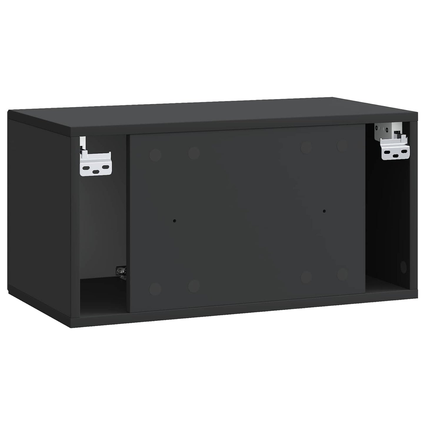 Væghængt TV-skab Sort 59,5 x 31 x 30 cm Konstrueret træ