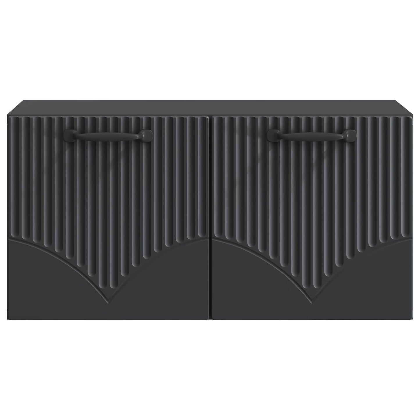 Væghængt TV-skab Sort 59,5 x 31 x 30 cm Konstrueret træ
