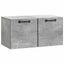 Væghængt TV-skab Betongrå 59,5 x 31 x 30 cm Konstrueret træ