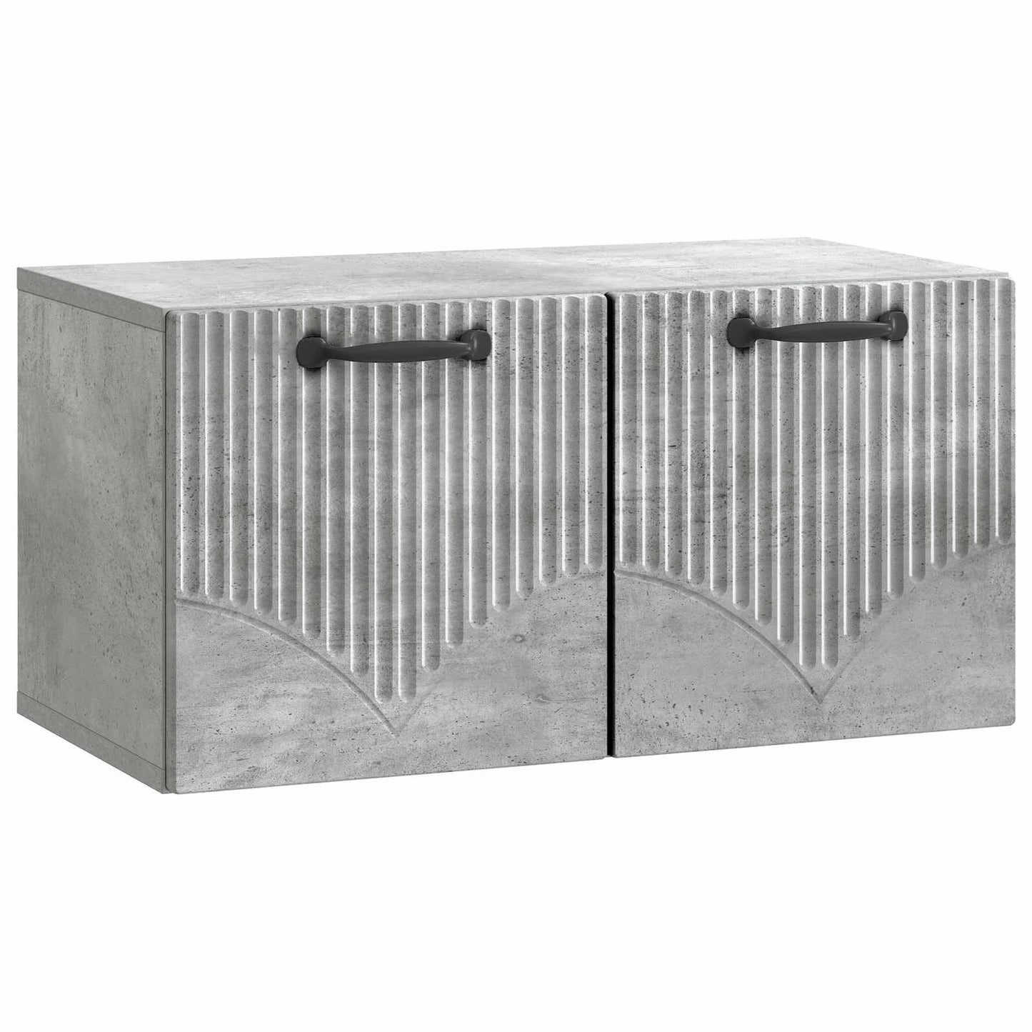 Væghængt TV-skab Betongrå 59,5 x 31 x 30 cm Konstrueret træ