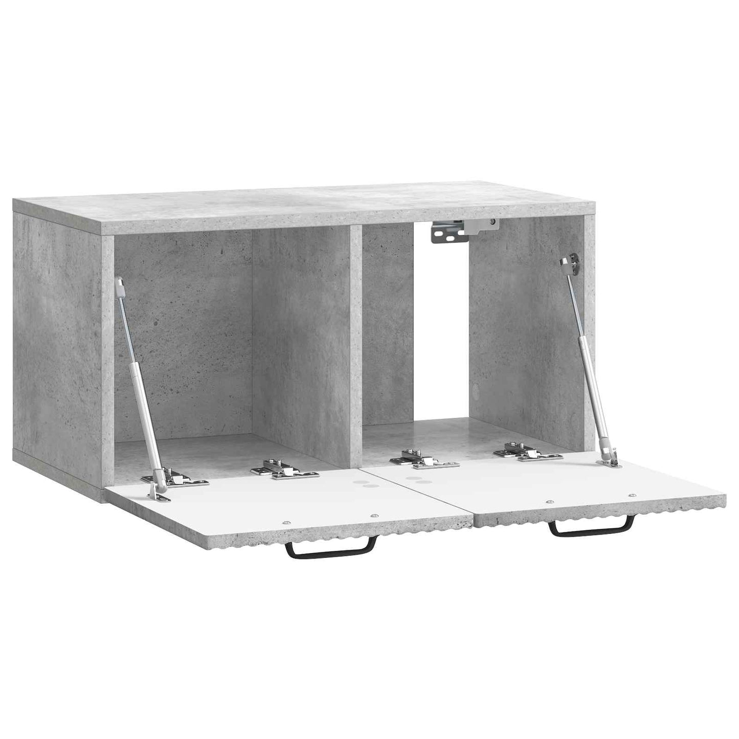 Væghængt TV-skab Betongrå 59,5 x 31 x 30 cm Konstrueret træ