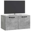Væghængt TV-skab Betongrå 59,5 x 31 x 30 cm Konstrueret træ