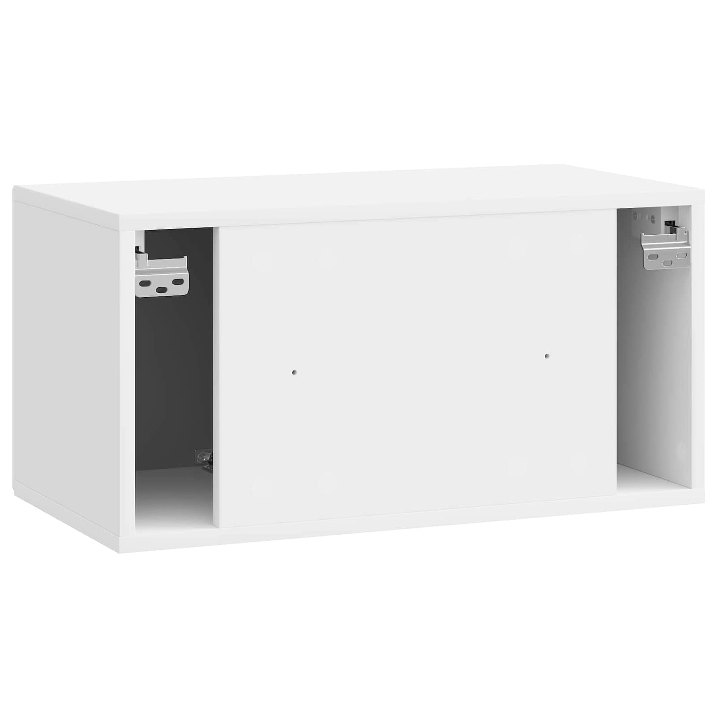 Væghængt TV-skab Vægmonteret Hvid højglans 59,5 x 31 x 30 cm