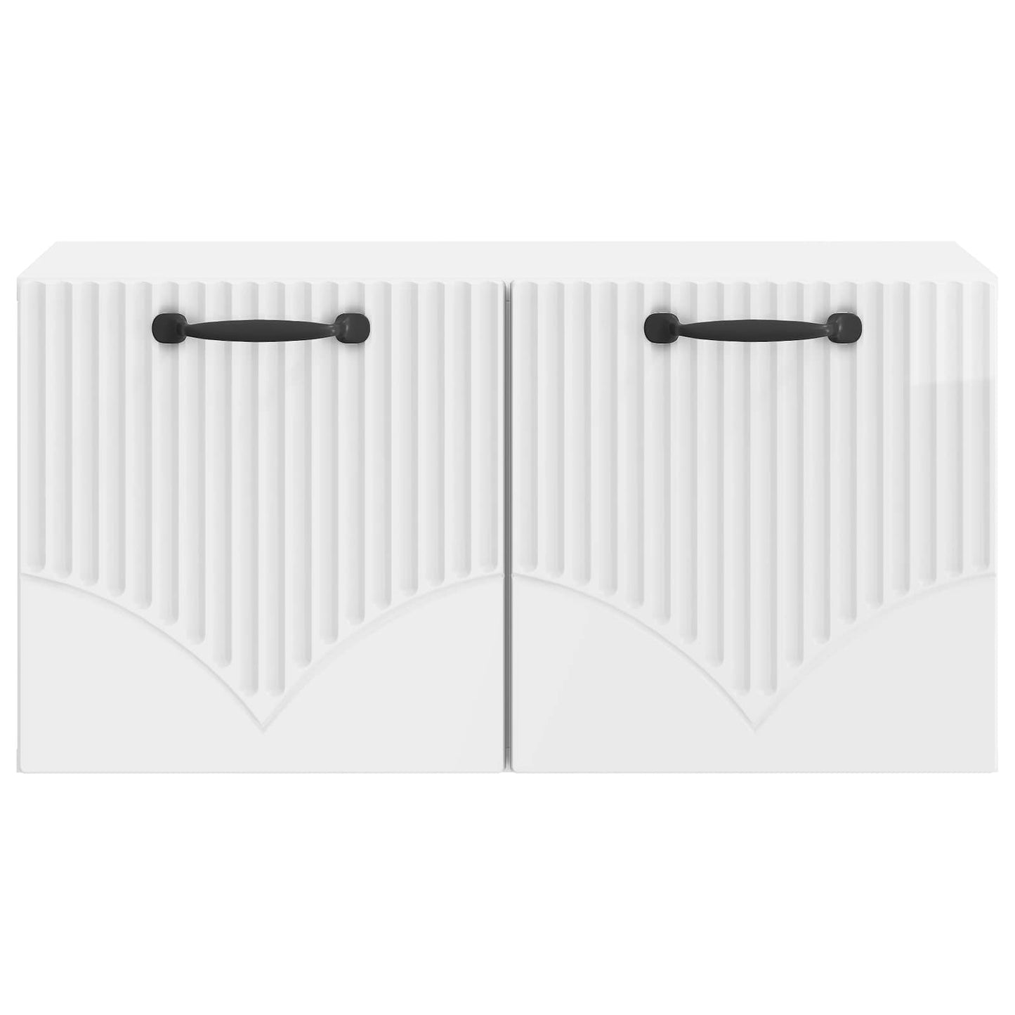 Væghængt TV-skab Vægmonteret Hvid højglans 59,5 x 31 x 30 cm