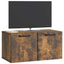 Væghængt TV-skab Røget eg 59,5 x 31 x 30 cm Konstrueret træ