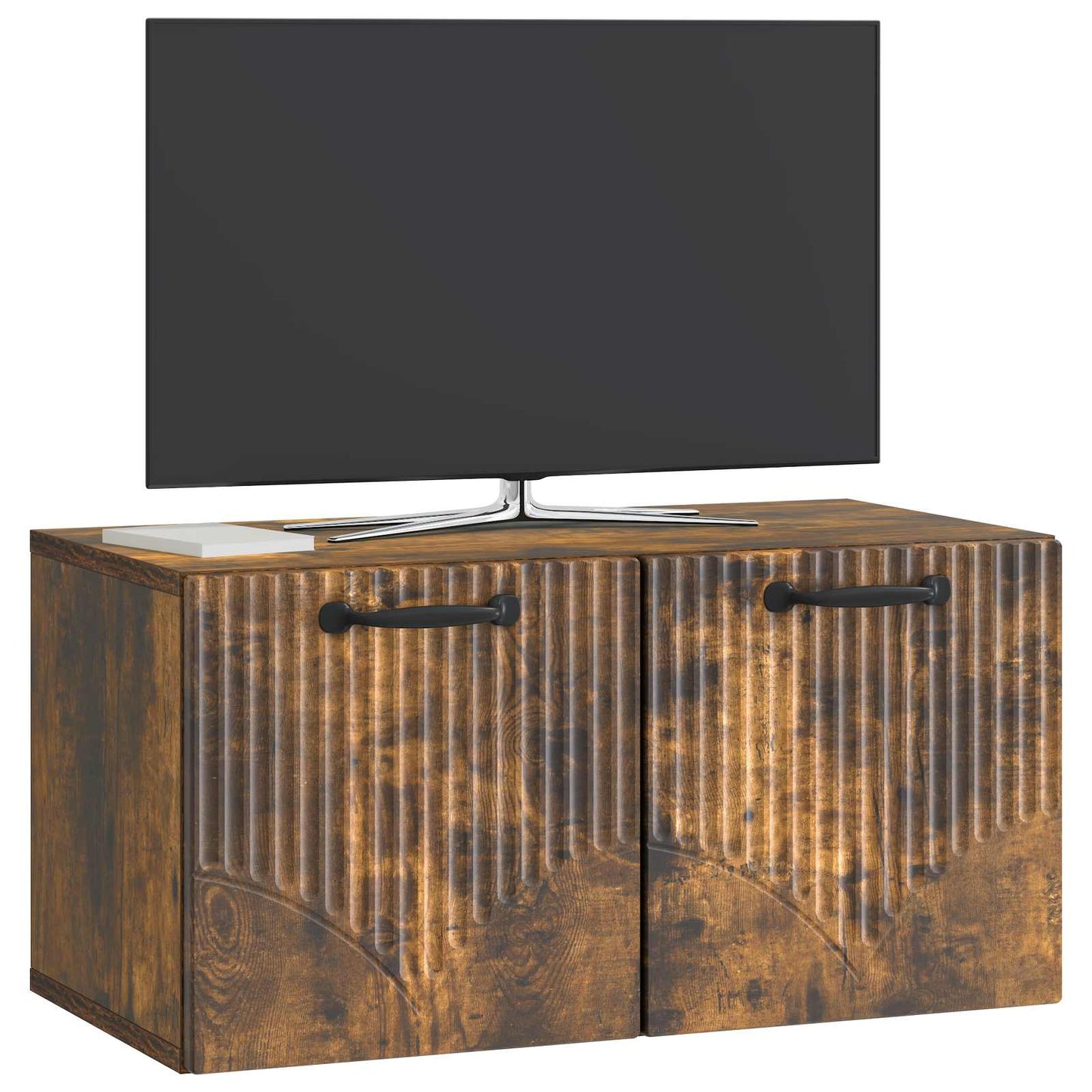 Væghængt TV-skab Røget eg 59,5 x 31 x 30 cm Konstrueret træ