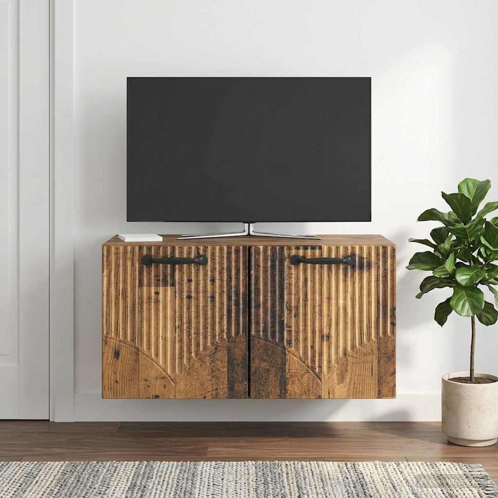 Væghængt TV-skab Gammelt træ 59,5 x 31 x 30 cm Konstrueret træ