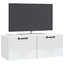 Væghængt TV-skab Hvid 78,5 x 31 x 30 cm Konstrueret træ