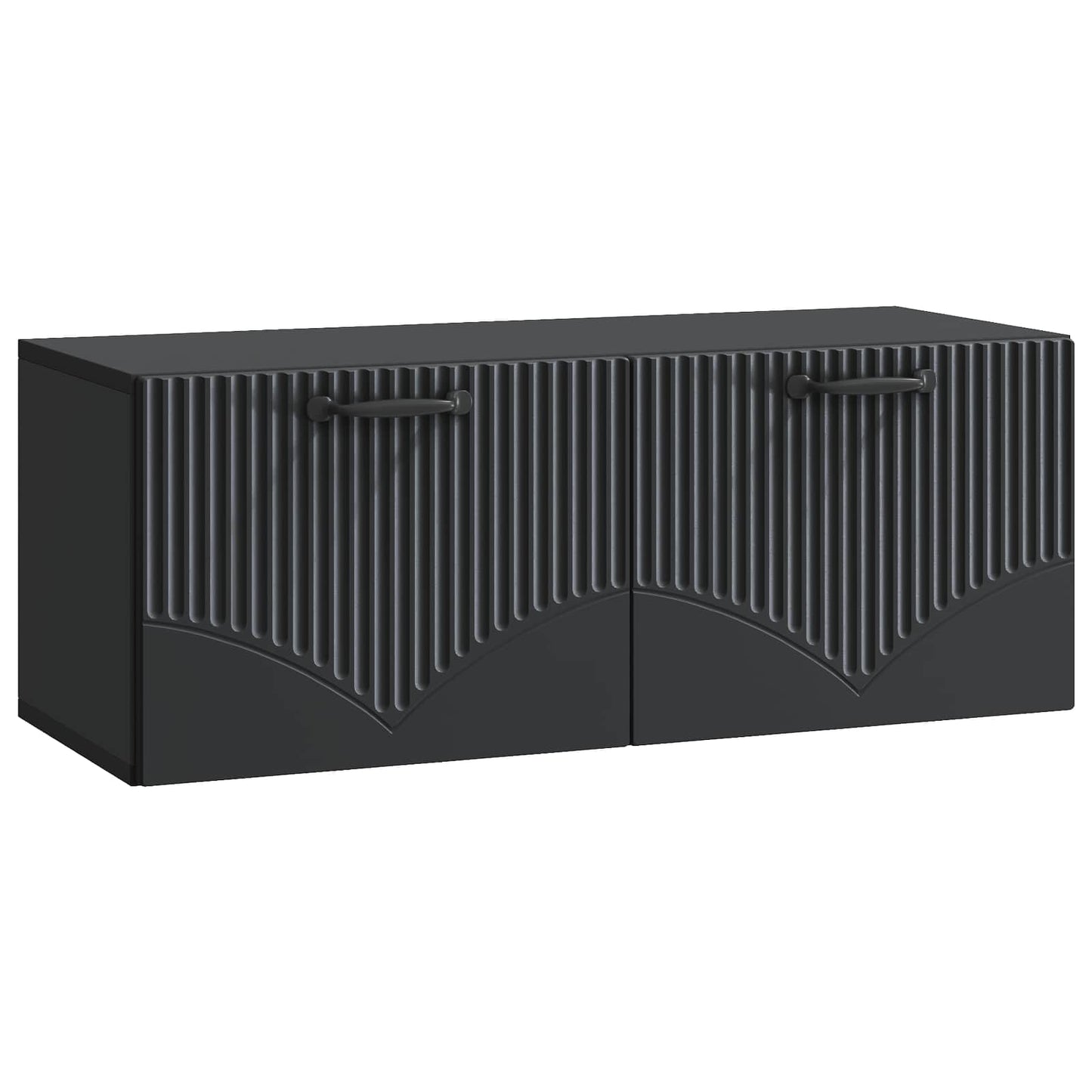 Væghængt TV-skab Sort 78,5 x 31 x 30 cm Konstrueret træ