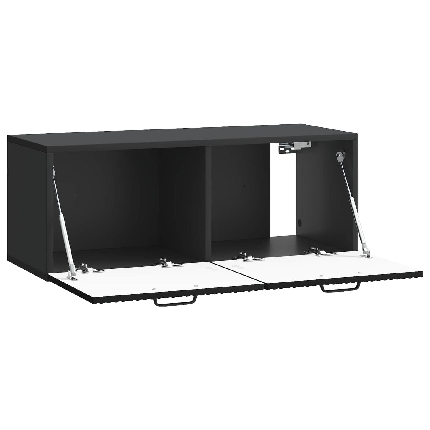 Væghængt TV-skab Sort 78,5 x 31 x 30 cm Konstrueret træ