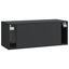 Væghængt TV-skab Sort 78,5 x 31 x 30 cm Konstrueret træ
