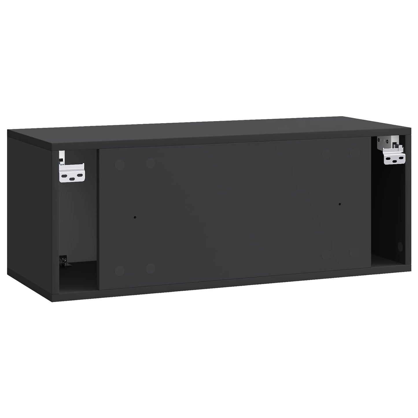 Væghængt TV-skab Sort 78,5 x 31 x 30 cm Konstrueret træ
