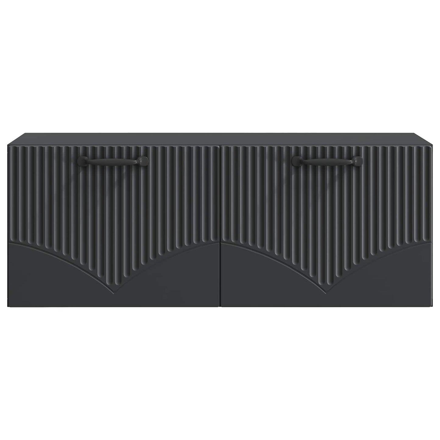 Væghængt TV-skab Sort 78,5 x 31 x 30 cm Konstrueret træ