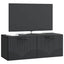 Væghængt TV-skab Sort 78,5 x 31 x 30 cm Konstrueret træ