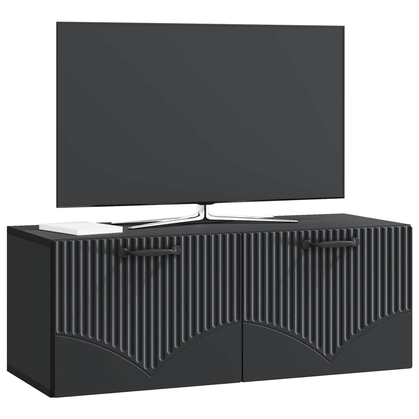 Væghængt TV-skab Sort 78,5 x 31 x 30 cm Konstrueret træ