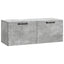 Væghængt TV-skab Betongrå 78,5 x 31 x 30 cm Konstrueret træ