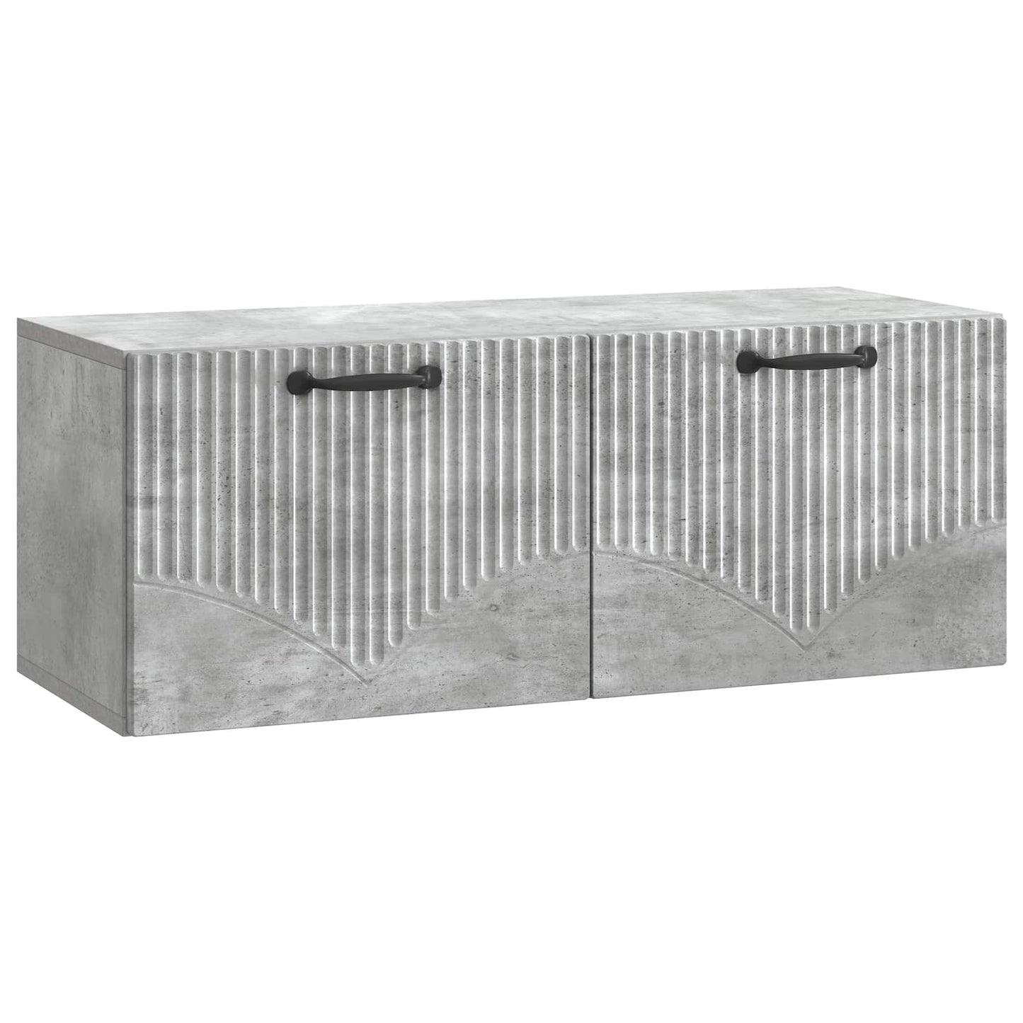 Væghængt TV-skab Betongrå 78,5 x 31 x 30 cm Konstrueret træ