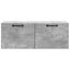 Væghængt TV-skab Betongrå 78,5 x 31 x 30 cm Konstrueret træ