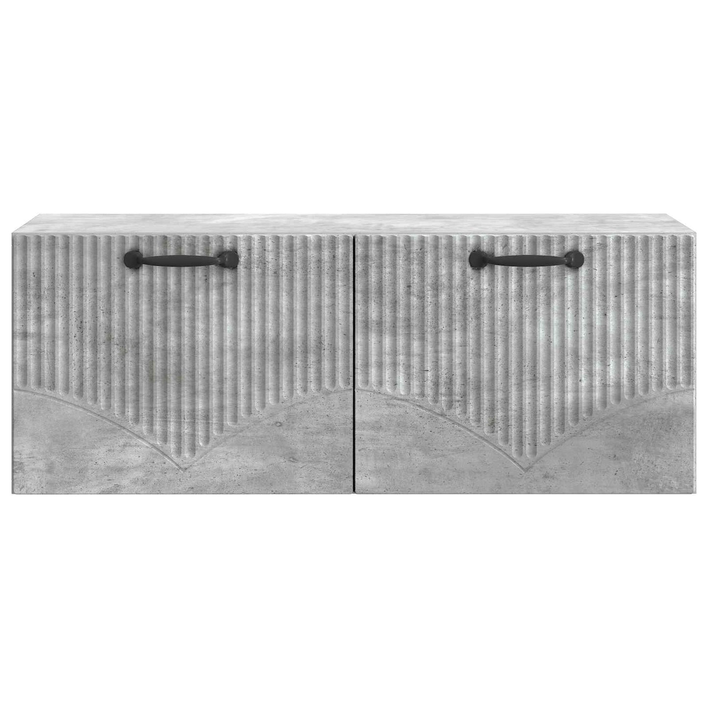 Væghængt TV-skab Betongrå 78,5 x 31 x 30 cm Konstrueret træ