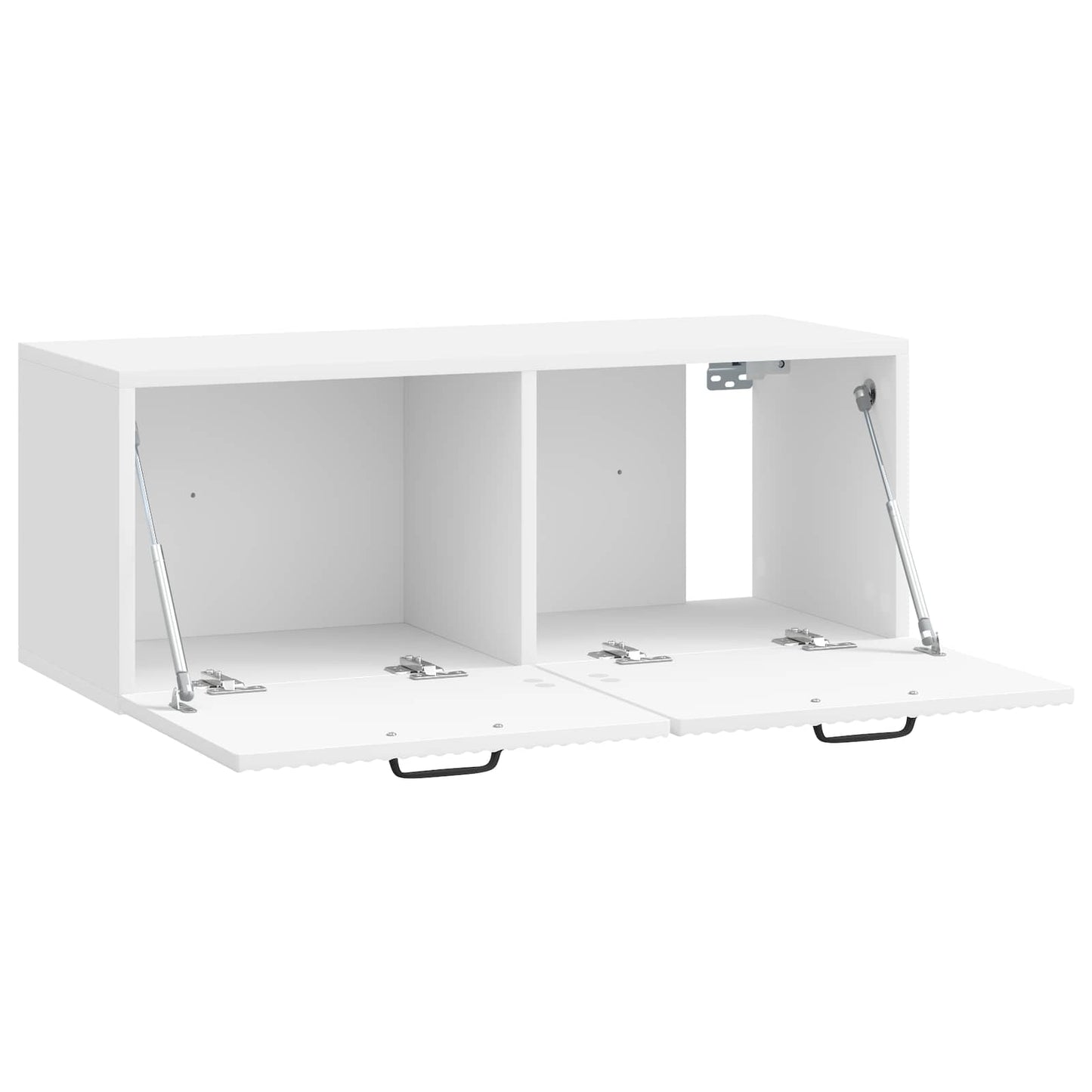 Væghængt TV-skab Vægmonteret Hvid højglans 78,5 x 31 x 30 cm
